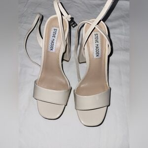 Steve Madden Women's Beige Strappy Heels